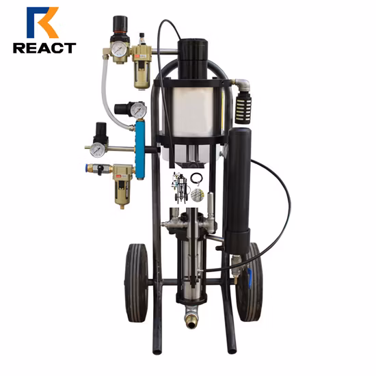 Machine de pulvérisation itinérante de broyeur de résine de fibre de verre avec la machine de pulvérisation de FRP de pistolet